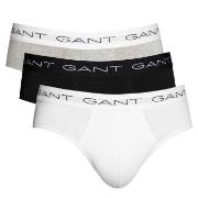 Gant Kalsonger 3P Cotton Stretch Briefs Svart/Vit bomull XX-Large Herr