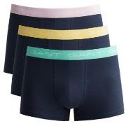 Gant Kalsonger 3P Cotton Jersey Trunks Rosa/Gul bomull X-Large Herr