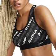 Reebok BH Bobbie Sports Crop Top Svart mönstrad Medium Dam