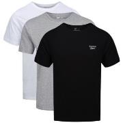 Reebok 3P Santo Crew Neck T-Shirt Svart/Grå Medium Herr