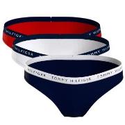 Tommy Hilfiger Trosor 3P Recycled Essentials Bikini Röd/Blå Large Dam