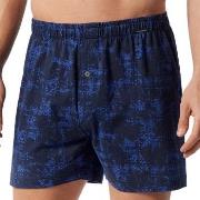 Schiesser Kalsonger 2P Fun Prints Boxer Shorts Blå Mönstrad bomull XX-...