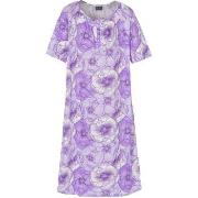 Trofe Soft Rose Short Sleeve Nightdress Lila bomull Small Dam