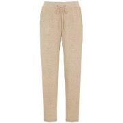 Damella Knitted Lounge Pants Beige X-Large Dam