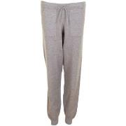 Missya Lazy Rib Pant Grå Medium Dam