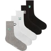 Frank Dandy Strumpor 5P Embroidered Bamboo Socks Flerfärgad lyocell St...