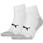 Puma Strumpor 2P Sport Cushioned Quarter Socks Vit Strl 43/46