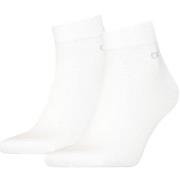 Calvin Klein Strumpor 2P Quarter Socks Vit Strl 43/46 Herr