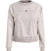 Tommy Hilfiger Tonal Logo Lounge Sweatshirt Beige X-Large Dam