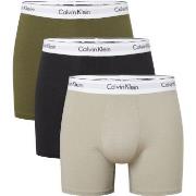 Calvin Klein Kalsonger 3P Modern Cotton Stretch Boxer Brief Khaki bomu...