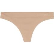 Calvin Klein Trosor Fusion Flex Thong Beige polyamid X-Small Dam