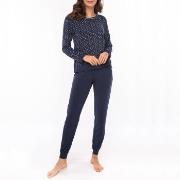 Lady Avenue Bamboo Long Sleeve Pyjamas Marin mönstrad Bambu Small Dam