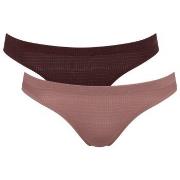 Sloggi Trosor 2P ZERO Motion Mini Brief Brun polyester Small Dam