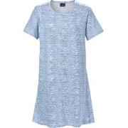 Trofe Croco Big T-Shirt Dress Blå Mönstrad bomull XX-Large Dam