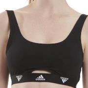 adidas BH Scoop Bralette Svart bomull Medium Dam