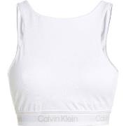 Calvin Klein BH Sport Cutout Medium Impact Sports Bra Vit polyester Sm...