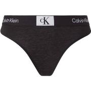 Calvin Klein Trosor CK96 Cotton Thong Svart bomull Large Dam