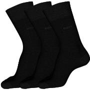 BOSS Strumpor 3P RS Finest Soft Cotton Sock Svart Strl 47/50 Herr