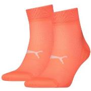 Puma Strumpor 2P Sport Light Quarter Socks Korall Strl 39/42