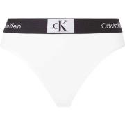 Calvin Klein Trosor CK96 Cotton Thong Vit bomull Medium Dam