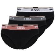 BOSS Kalsonger 3P Solid Cotton Power Brief Svart bomull Medium Herr