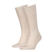 Calvin Klein Strumpor 2P Mirrored Logo Socks Beige One Size Herr