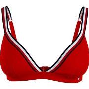 Tommy Hilfiger Swim Triangle Bra Röd Medium Dam