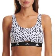 adidas BH Scoop Bralette Vit/Svart bomull Large Dam