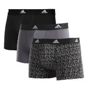 adidas Kalsonger 3P Active Flex Cotton Trunk Svart/Vit bomull Small He...