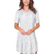 Lady Avenue Bamboo Short Sleeve Dotted Nightdress Ljusblå Bambu Medium...