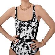 Anita Pure Graphics Swimsuit Svart/Vit D 38 Dam