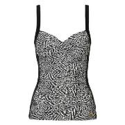 Damella Geena Patterned Protes Tankini Top Svart 44 Dam