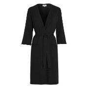 Damella Viscose Plain Wave Robe Svart Bambu X-Large Dam