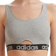 adidas BH Scoop Bralette Grå bomull Large Dam