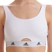 adidas BH Scoop Bralette Vit bomull X-Large Dam