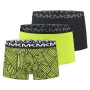 Michael Kors Kalsonger 3P Stretch Factor Trunks Svart/Gul bomull Mediu...