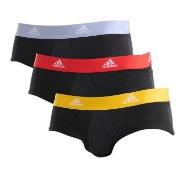 adidas Kalsonger 3P Active Flex Cotton Brief Svart/Gul bomull Medium H...