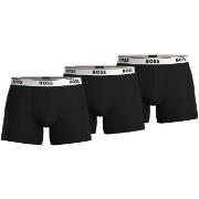 BOSS Kalsonger 3P Cotton Stretch Boxer Brief Long Svart/Vit bomull Lar...