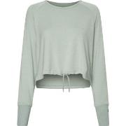 Calvin Klein Sport Seamless LS Cowl Back Top Blå modal X-Large Dam