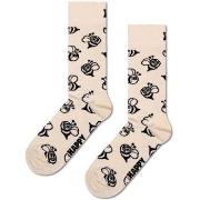 Happy socks Strumpor Bee Sock Svart/Vit bomull Strl 36/40