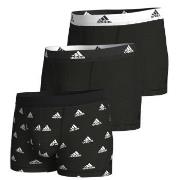 adidas Kalsonger 3P Active Flex Cotton Trunk Svart mönstrad bomull Lar...