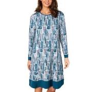 Lady Avenue Bamboo Longsleeve Nightdress Blå Mönstrad Bambu XX-Large D...