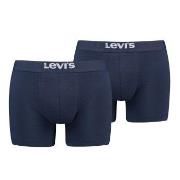 Levis Kalsonger 2P Men Solid Basic Boxer Brief Marin bomull Large Herr