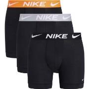 Nike Kalsonger 3P Everyday Essentials Micro Boxer Brief Svart/Orange p...