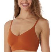 Schiesser BH Invisible Soft Bustier Padded Bralette Rostorange 42 Dam