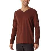 Schiesser Mix Plus Relax Long Sleeve Sweatshirt Vinröd bomull 50 Herr