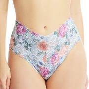 Hanky Panky Trosor Signature Lace Print Retro Thong Blå Mönstrad nylon...