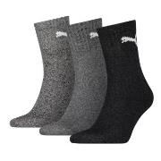 Puma Strumpor 3P Short Crew Unisex Socks Grå/Svart Strl 35/38