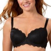 Trofe Julia Lace Padded Bra BH Svart polyamid C 70 Dam