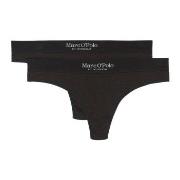 Marc O Polo Casual Thong Trosor 2P Svart bomull X-Small Dam